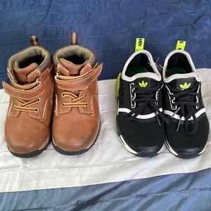 Two pair of shoes toddlers kids sizes 8